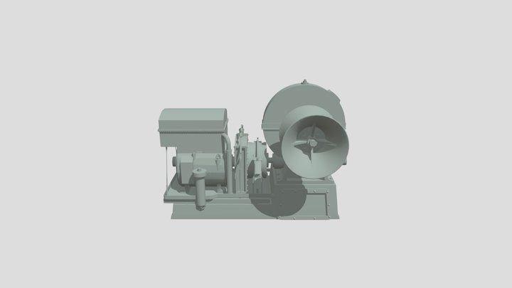Titanic electric winch 3D Model