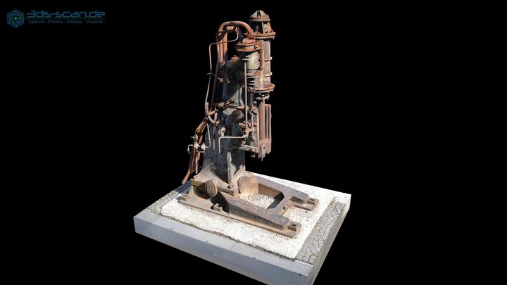 Dampfhammer, Zeche Zollverein in Essen/Germany 3D Model