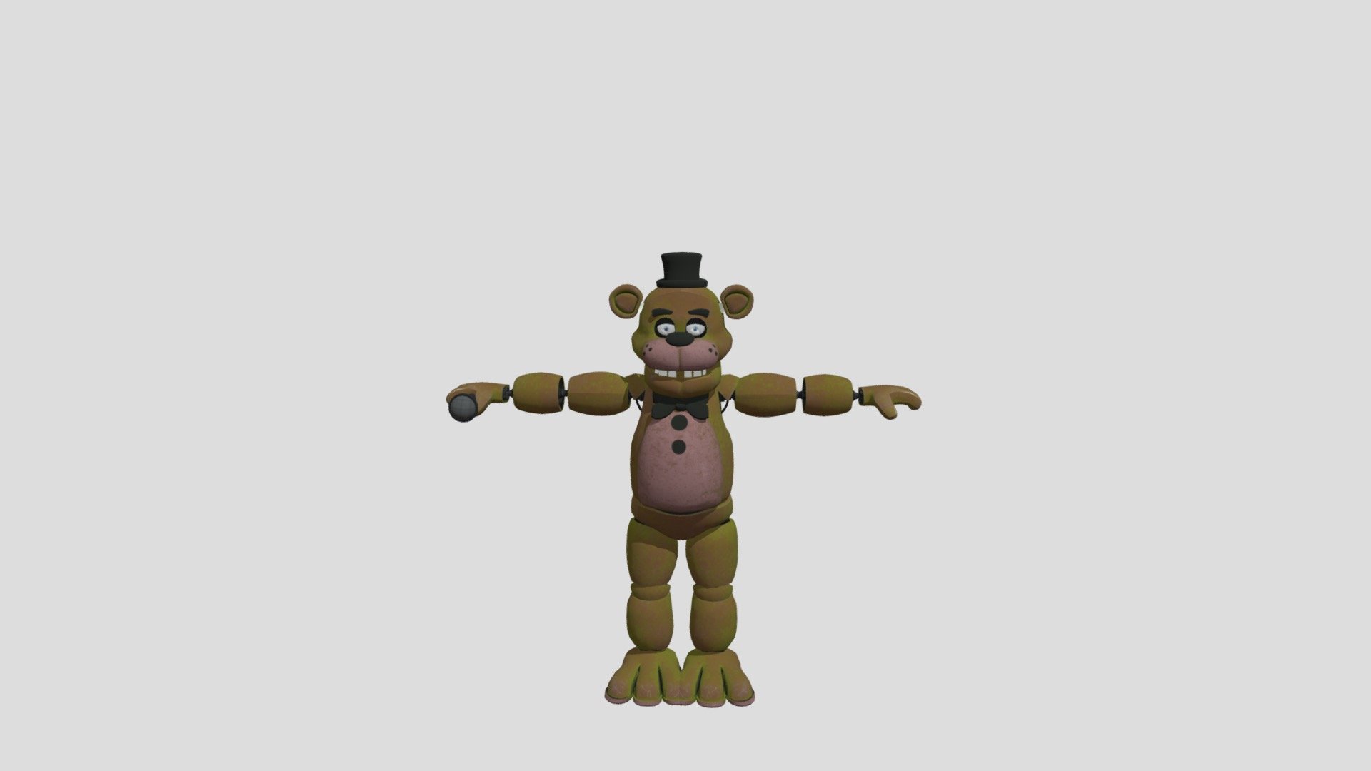 Golden Freddy 3D Model