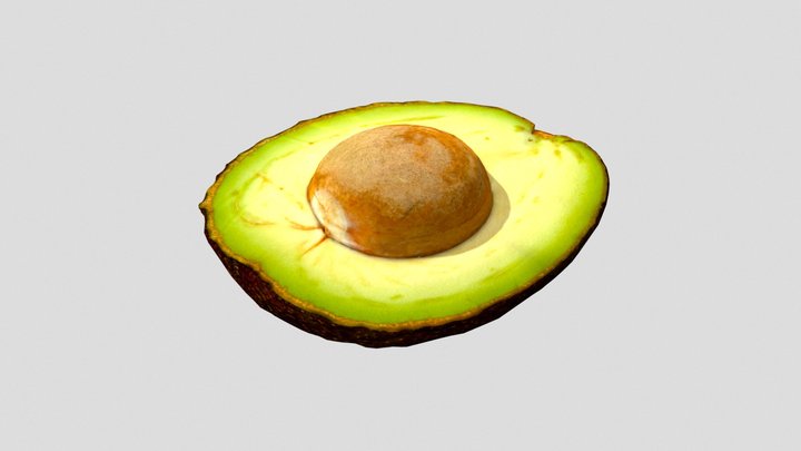 Realistic half avocado – Free 3D Model STL