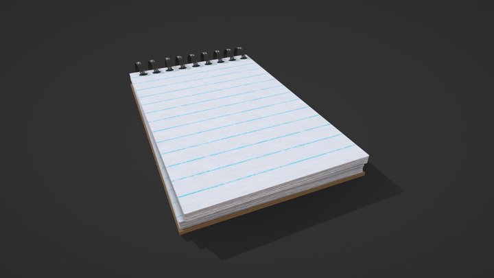 Small Notepad 3D Model