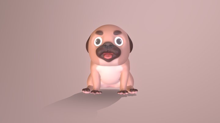 [SCHOOL PROJECT] Pug Puppy! 3D Model