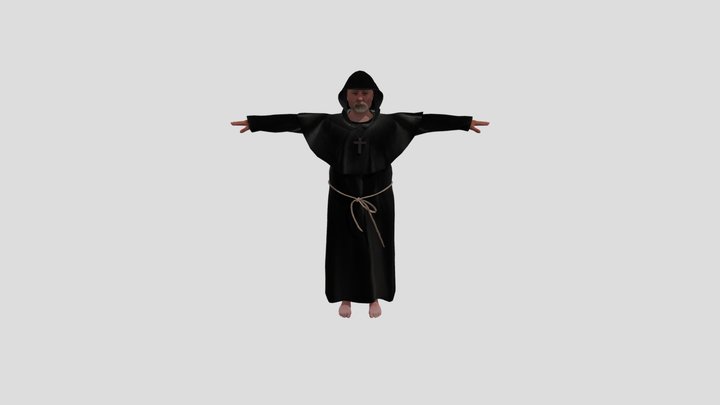 Fra Paolo da Divago - T Pose 3D Model