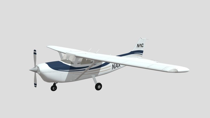 Cessna 172 - NAC Livery 3D Model