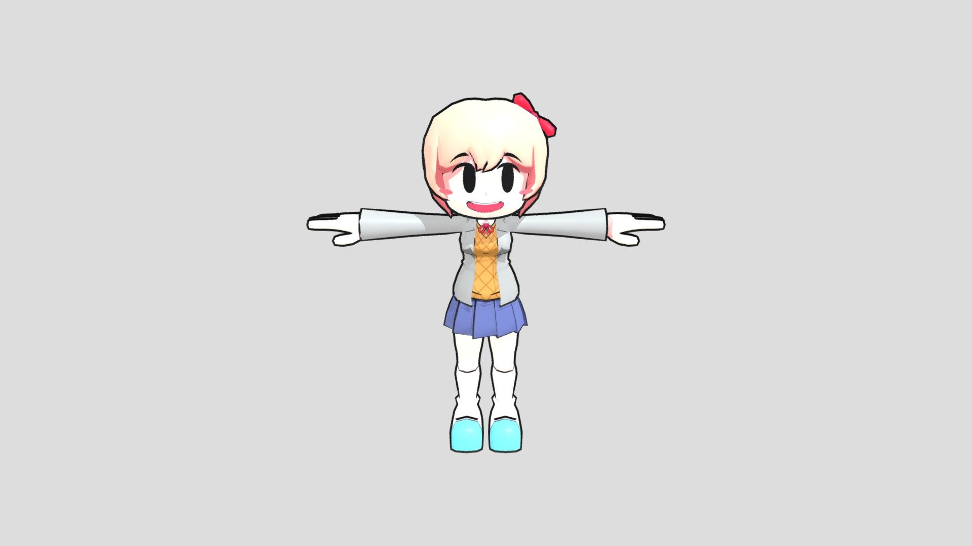 Sayori_FNF - 3D model by 1974844159 [85c70c5] - Sketchfab