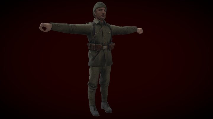 Ottoman Solider 3D Model