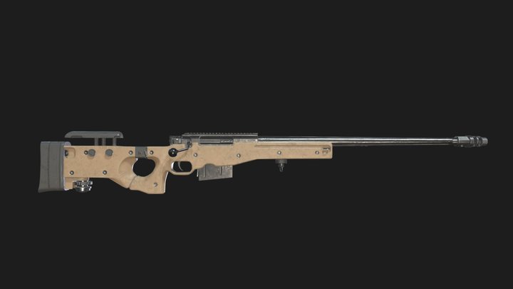 L115A3 sniper rifle 3D Model