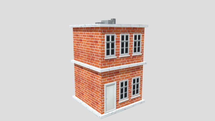 Cubic House [Low-Poly] 3D Model