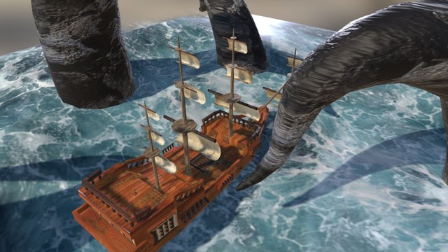 Pirate Ship 3D Model