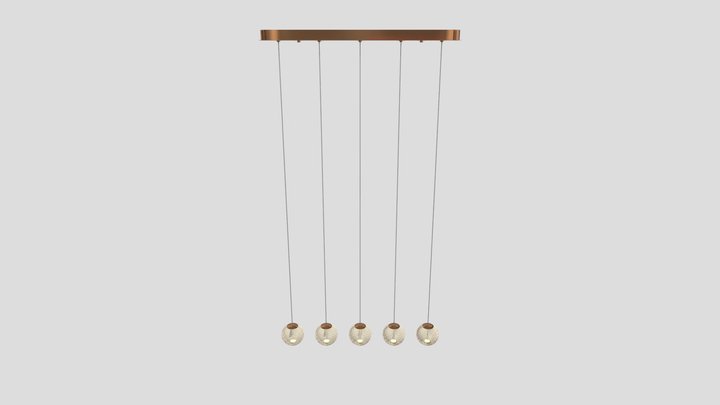 Lucide CINTRA - Pendant light - LED Dim. - 3x4,7 3D Model