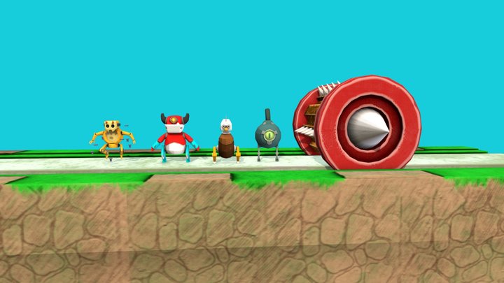 Hop Bot 3D Model
