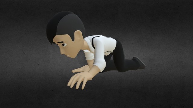 SuitGuy_Crawling 3D Model