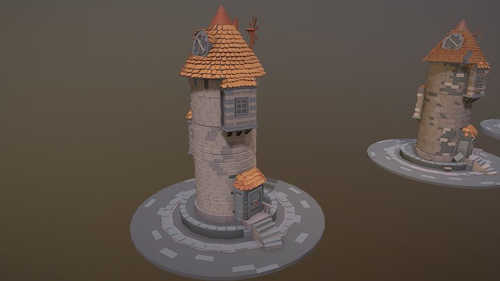 Towers (HW 7, XYZ School) 3D Model