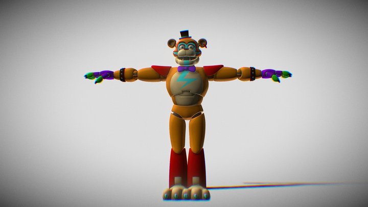 Glamrock Freddy 5 hour v.2 3D Model