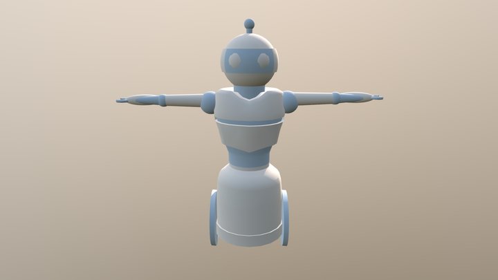 Robot Character 3D Model