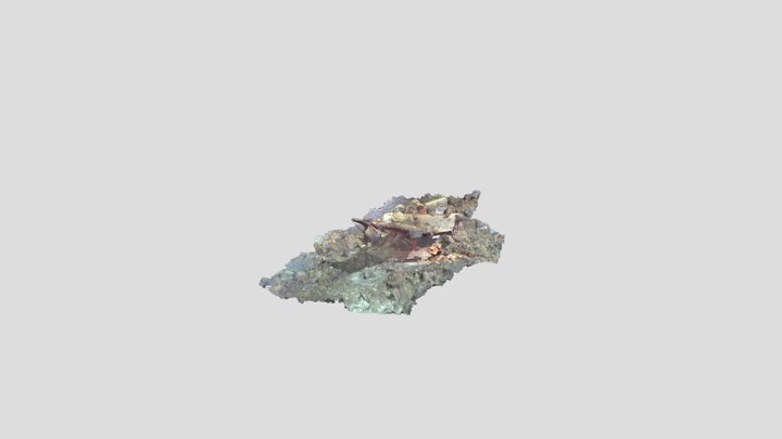 Aichi E13A (Jake) seaplane wreck, Palau 3D Model