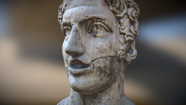 Cabeca no Castelo de Roma 3D Model