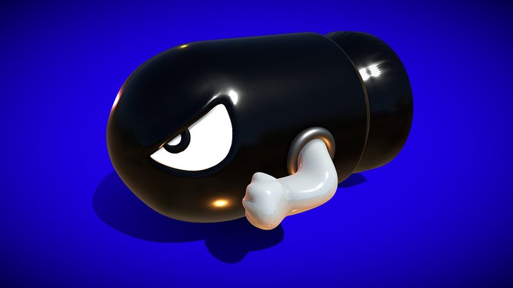 Bullet Bill - Super Mario 3D Model