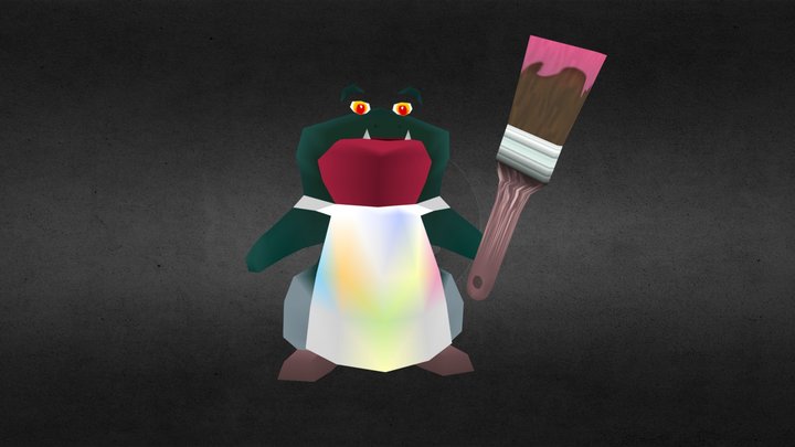Canvas Falls Big Snek 3D Model