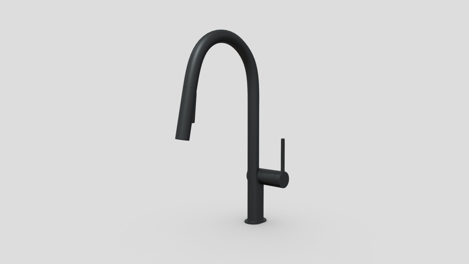 Kitchen Faucet in Matte Black 3D model by 3DHomeStore [85cf8da
