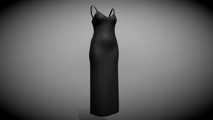 Black dress 3D Model