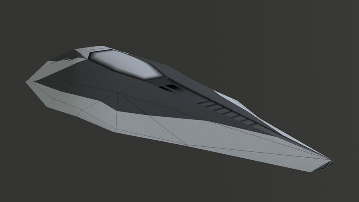 Manta Ship for BallisticNG 3D Model