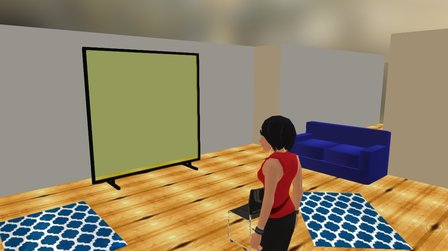 Lazy TV room 3D Model