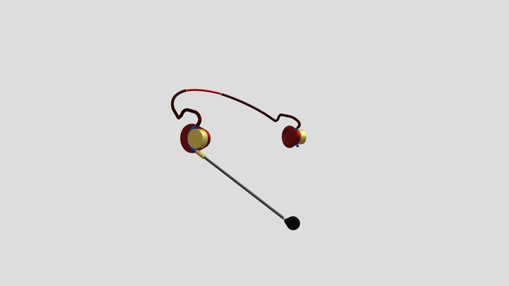 Only Headset. 3D Model