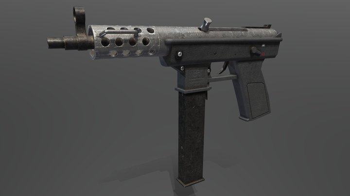 Submachine Gun 3D Model