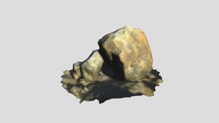 Granite Rocks in Alabama Hill, California 3D Model