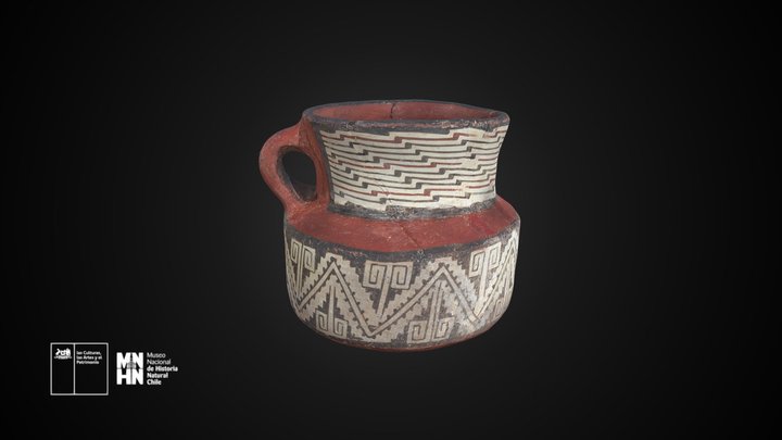 Jarro decorado Diaguita II – Gratis 3D-model STL