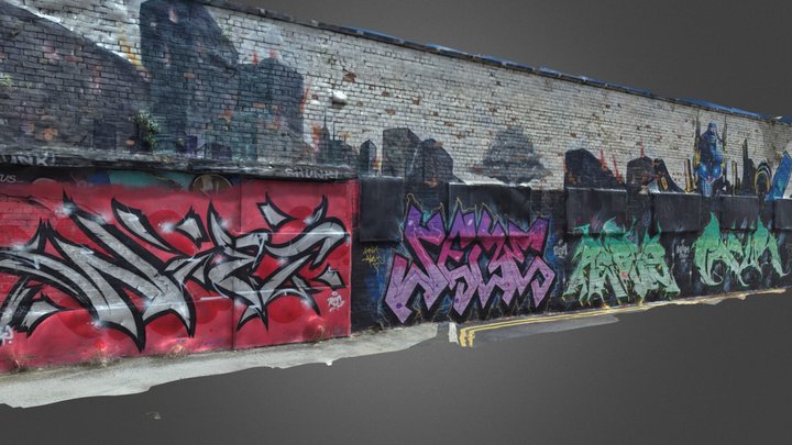 Fairbrother St, Graffiti Palace, Manchester 2023 3D Model