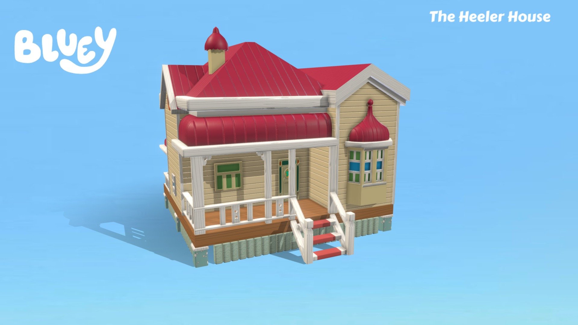 STL file Bluey House (Bluey's Little House) 🏠・3D printer model to  download・Cults