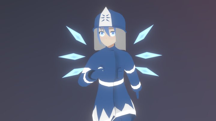 Cirno Firefighter (Touhou) 3D Model