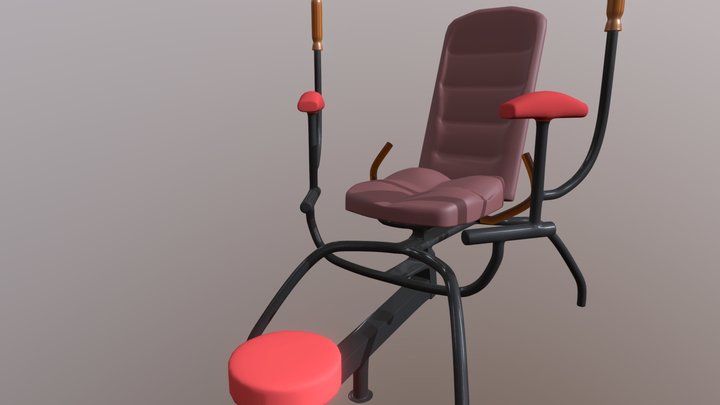 Old style sex chair 3D Model