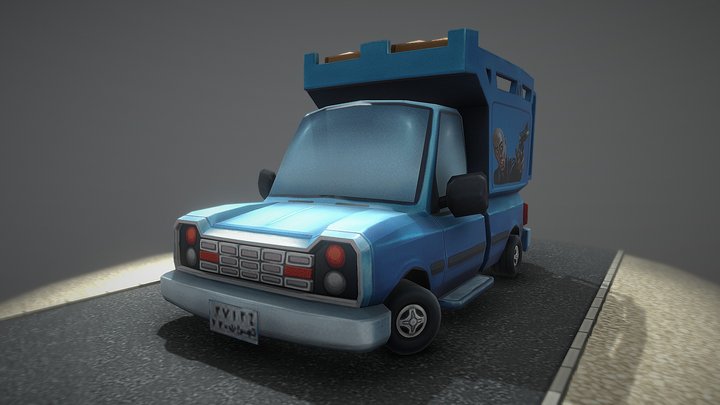Nissan Blue 3D Model
