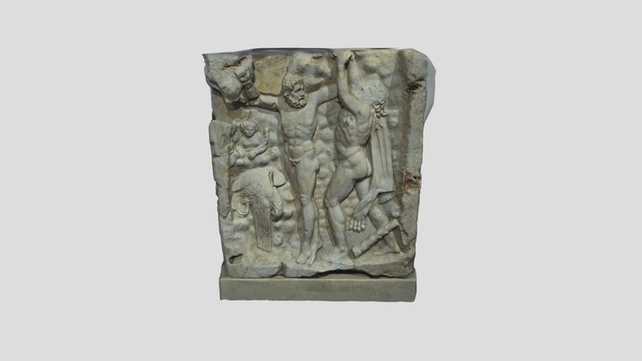 Sebasiteon Relief 002 - Herakles Prometheus 3D Model