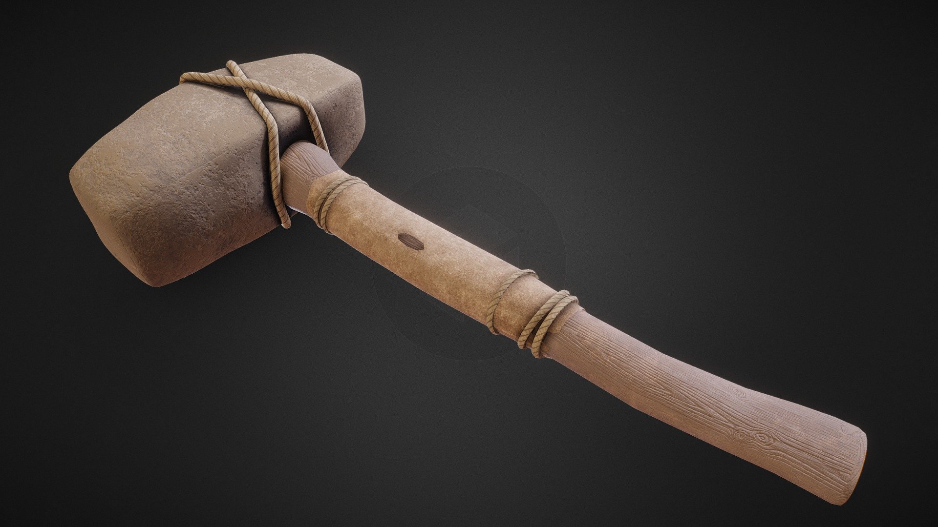 Ancient Hammer 3D model by BartekHere [85d55f2] Sketchfab