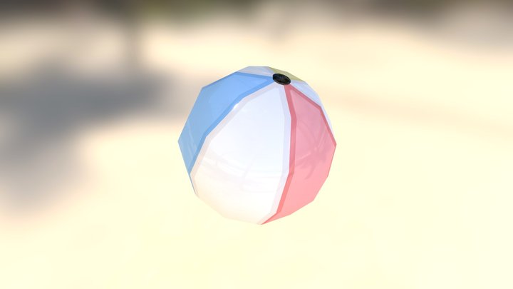 Beach Ball 3D Model