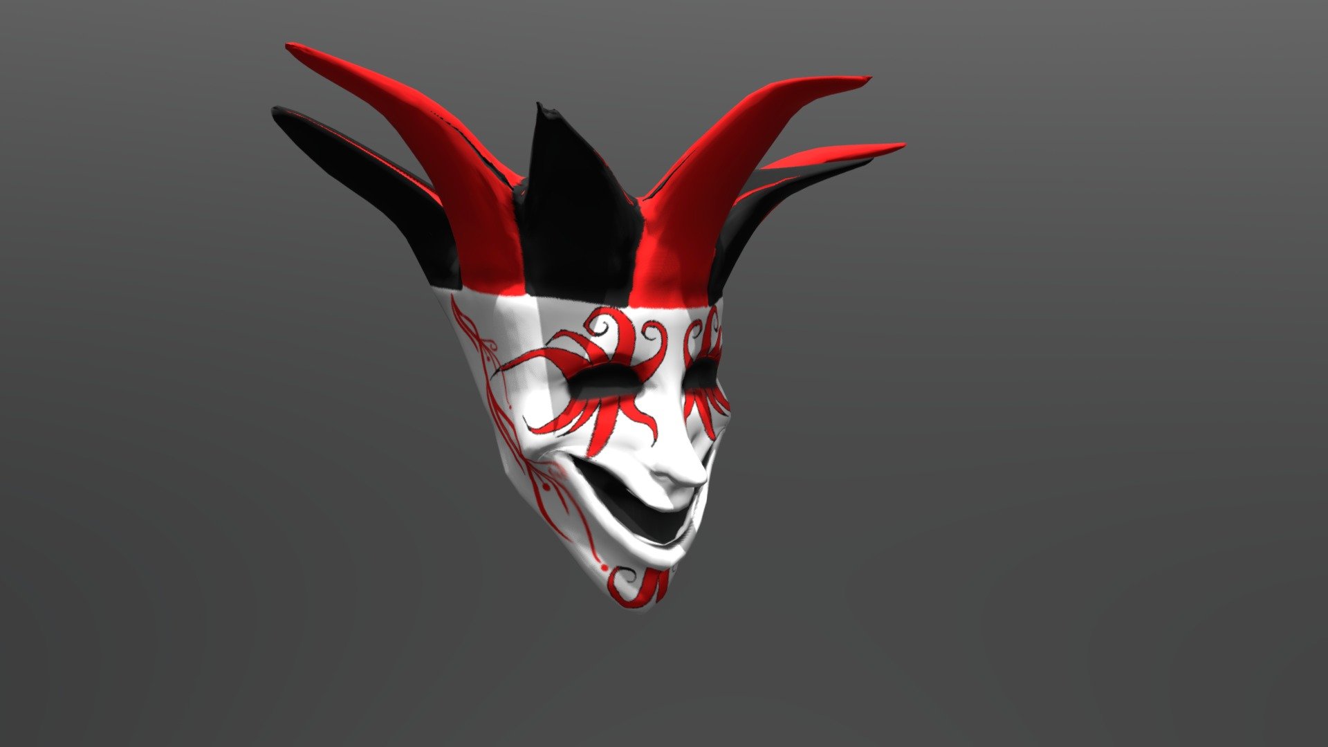 Mardi Gras mask 5 low poly
