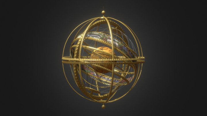 Sfera Armillare 3D Model