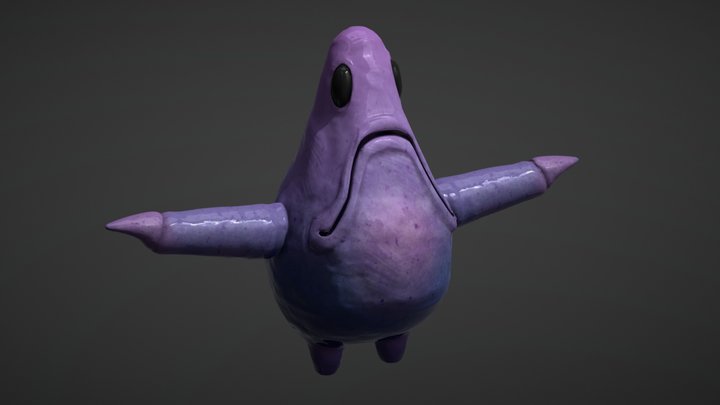 Blob Character 3D Model