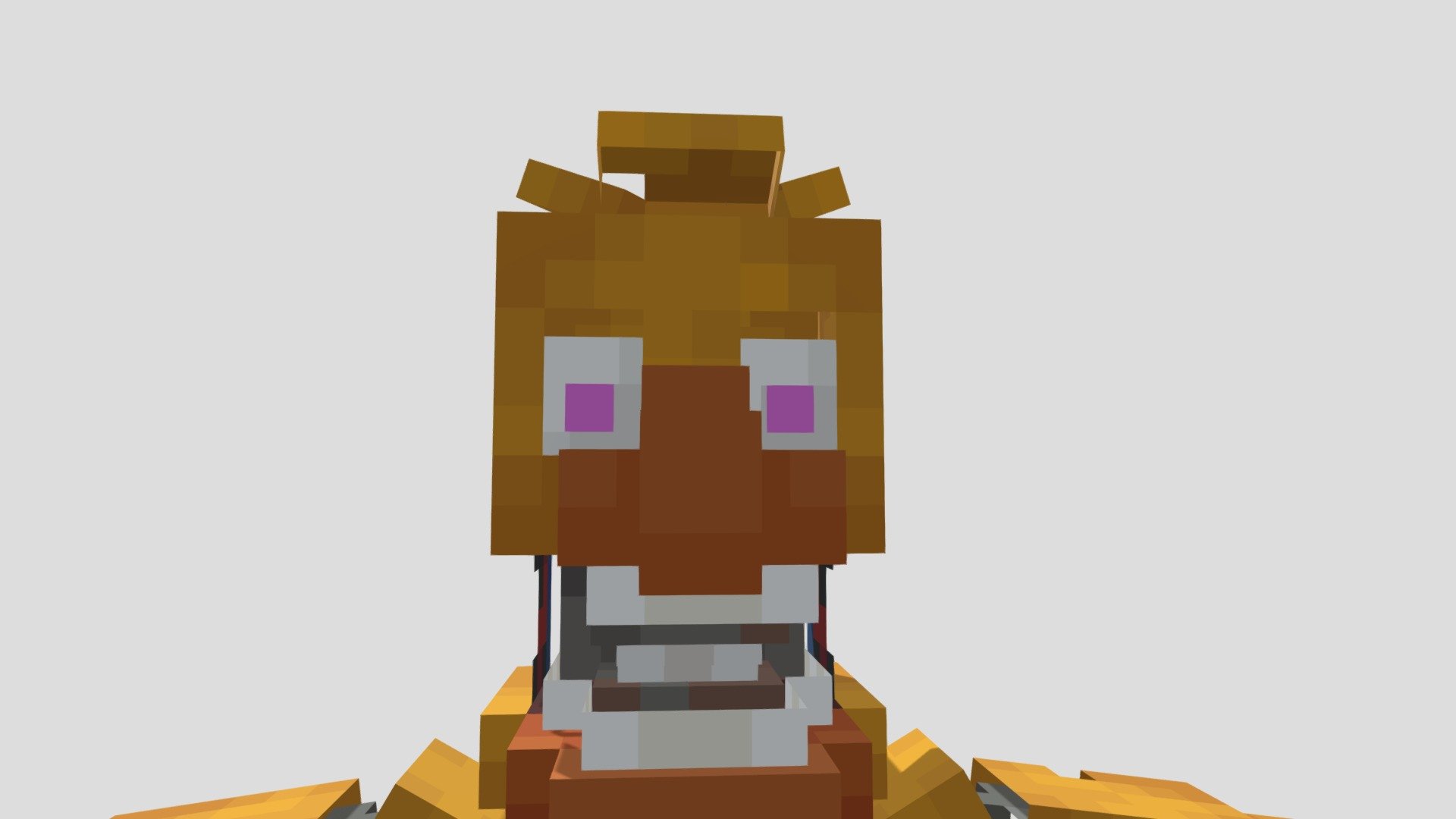 Withered Chica  FNaF 2 Minecraft Skin