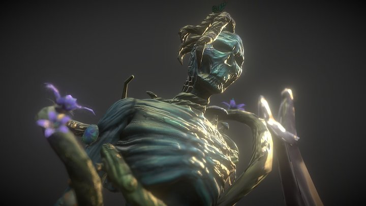 Sitting on a tree 3D Model