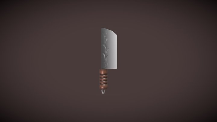 Chinese kitchen utensils_Kitchen Knife 3D Model