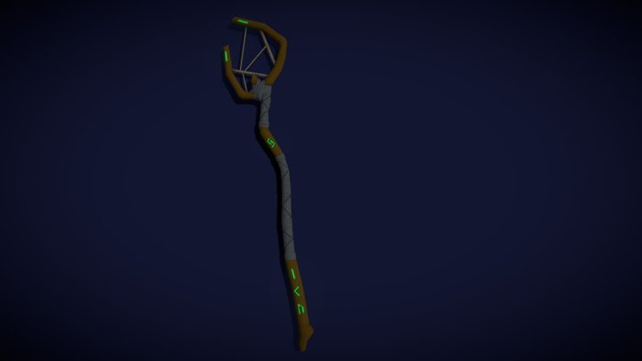 Magic Staff 3D Model