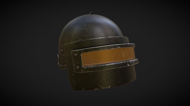 PUBG Level 3 Helmet 3D Model