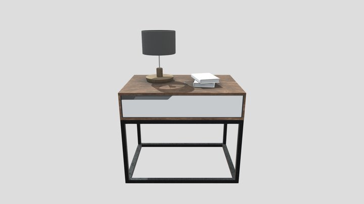 Bedside Table 3D Model