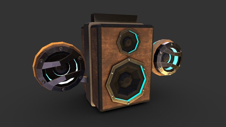 Speaker Cannon 3D Model