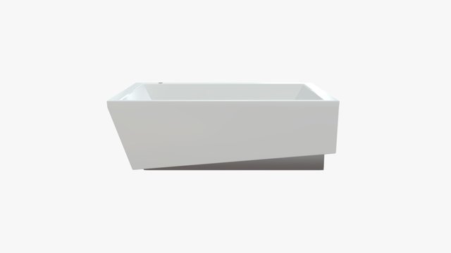Evok Rectangular Freestanding Bath 3D Model